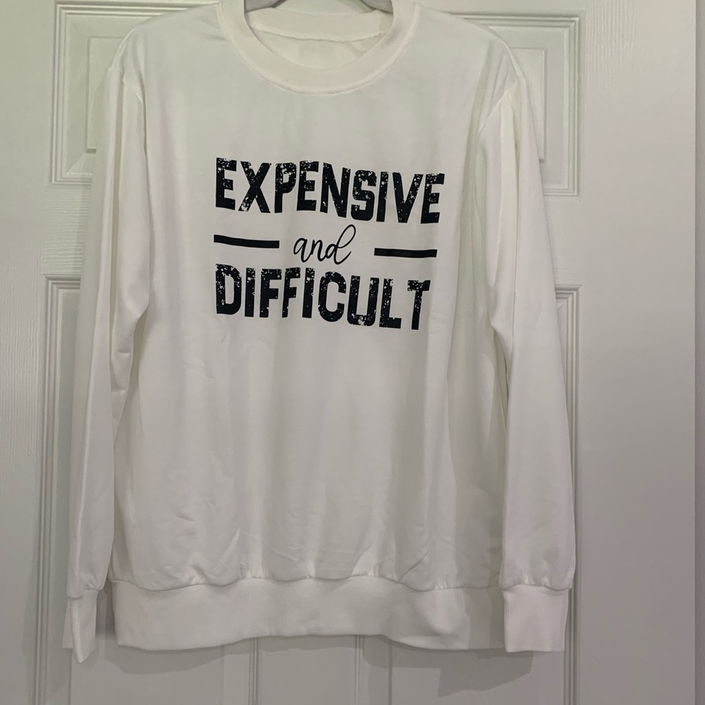 White Graphic Sweatshirt